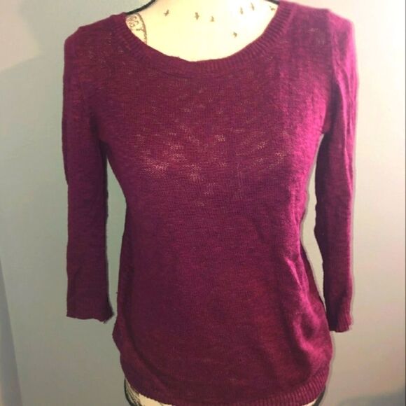 Plum Sweater-EUC-Small  - Picture 1 of 2